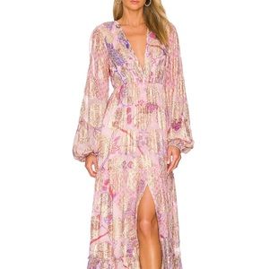 Hemant and Nandita Long Dress in Lilac